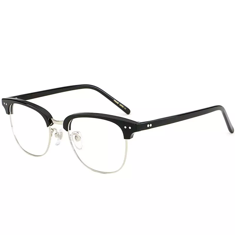 佐川许光汉同款近视眼镜框复古半框板材眼镜架